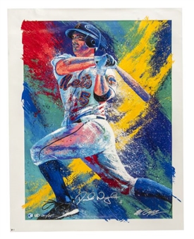 David Wright Autographed Deluxe on Canvas Embellished by Bill Lopa Limited Edition #1/25 (MLB Auth)